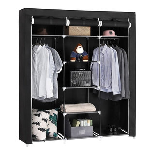 Costway Diy 24 Cube Portable Clothes Wardrobe Cabinet Closet