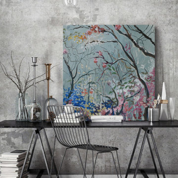 "Enchanted Garden" Painting Print on Wrapped Canvas