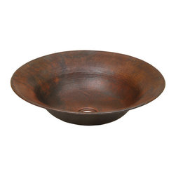 Belle Foret Model BFC15 ORB Flared Vessel Lavatory Copper Sink - Bathroom Sinks