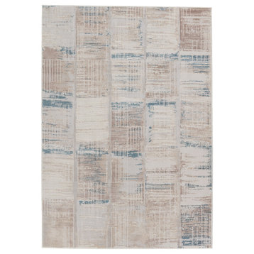 Vibe by Jaipur Living Halvard Abstract Ivory/ Blue Area Rug, 10'x14'