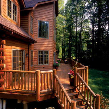 Flood Wood Care: Rustic Log Cabin