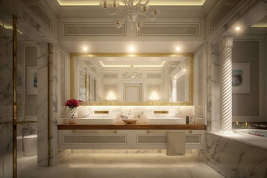Bedroom - modern master bedroom idea in Other
