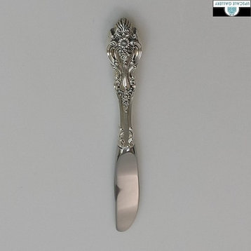 Wallace Sterling Silver Grand Victorian Butter Spreader, Hollow Handle