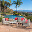 GDF Studio 4-Piece Sonora Outdoor Aluminum Loveseat with Cushions Set