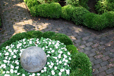 This is an example of a transitional landscaping in Boston.