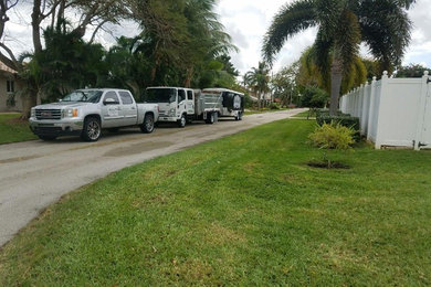 This is an example of a large landscaping in Miami.