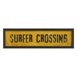 The Artwork Factory - Surfer Crossing Print - Prints And Posters
