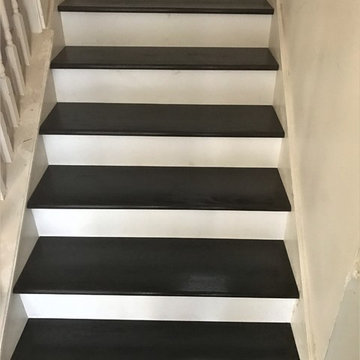Engineered Dark Handscraped Birch Floor