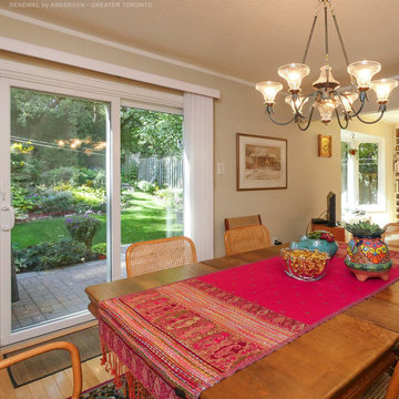 New White Patio Door in Great Dining Room - Renewal by Andersen Greater Toronto