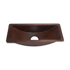 Rectangular Bar Copper Sink Undermount Or Drop In, Without Matching Solid Copper