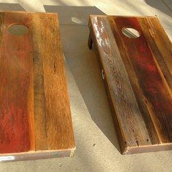 Custom Entry Bench and Corn Hole Boards - Products