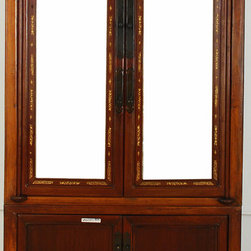 Two-piece Mirrored Armoire - Armoires And Wardrobes