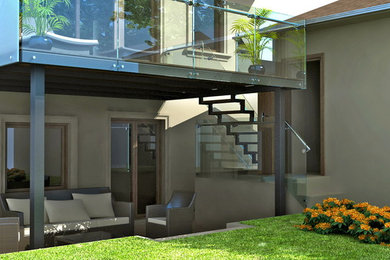 Example of a minimalist exterior home design in Toronto