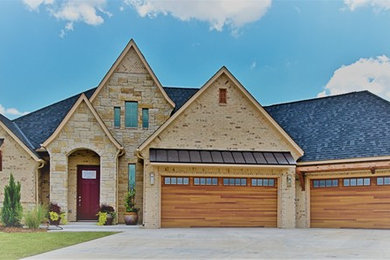 Inspiration for an eclectic exterior home remodel in Oklahoma City