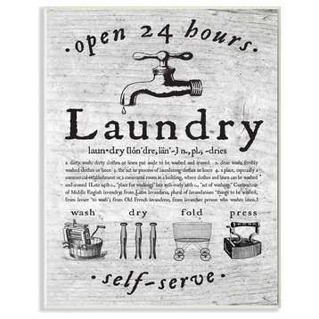 Everything Laundry Vintage, Plaque, 10"x15"