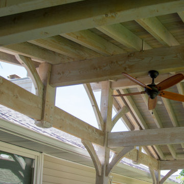 Bleach Timber Pavilion Pergola Outdoor Living Area