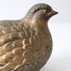 Mid Century Brass Partridge Bird