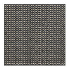 St. Lucia Indoor/Outdoor Carpet, Home/Patio Area Rug - Ebony, SQ 6'x6'