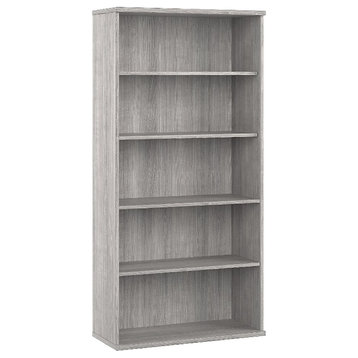 Studio A Tall 5 Shelf Bookcase in Platinum Gray - Engineered Wood
