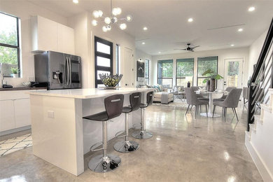 Kitchen - modern kitchen idea in Houston