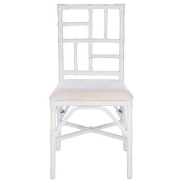 Safavieh Christine Accent Chair, White/White