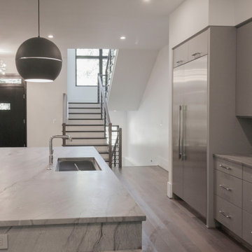 Project #79 | Minimalist Staircase with Black Horizontal Rods