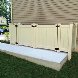 Composite Trash Can Enclosure - Home Fencing And Gates