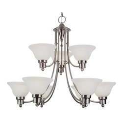 Trans Globe Lighting - Trans Globe Lighting 6549 Payson 9 Light 2 Tier Chandelier - Chandeliers