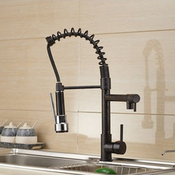 Oil Rubbed Bronze Kitchen Faucet with Dual Spout - Kitchen Faucets