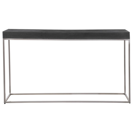 Jase Black Concrete Console Table