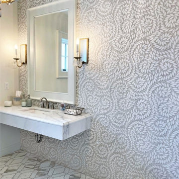 Stunning Tiled Bathroom for Historic NJ Wedding Venue