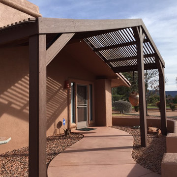 Front Entry Arbor and installation of Stone Mailbox