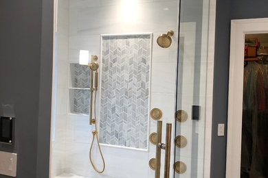 Inspiration for a contemporary bathroom remodel in Atlanta
