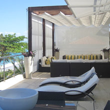 pergola with canvas