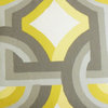 Rineke Geometric Pillow Gray Yellow 18"x18"