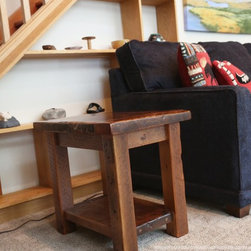 Reclaimed Wood End Tables - Products