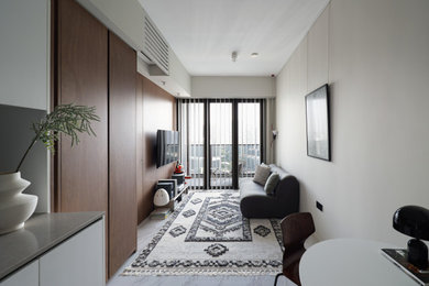 Example of a minimalist living room design in Singapore