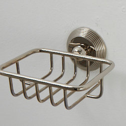 Cristal et Bronze 2060 Cannele Wall Mounted Shower Soap Holder - Soap Dishes & Holders