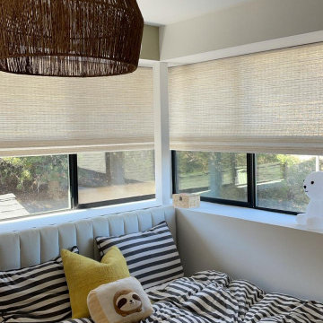 Elevate Teen Bedroom with Woven Wooden Shades in Hermosa Beach!
