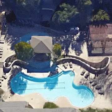 Pool Area in Austin, Texas (Google Earth Photo)
