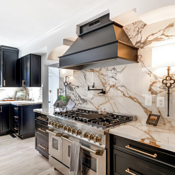 Calacatta Paonazzo Large Format Porcelain Kitchen Remodel