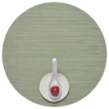 Bamboo Table Mat Round, Spring Green