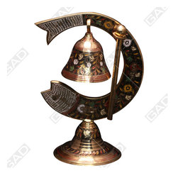 BRASS DINNER GONG FISH JASMINE POLISHED - Home Accessories & Decor