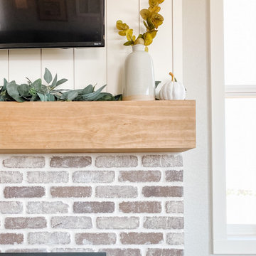 Easy DIY Fireplace Mantel