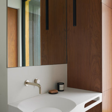 Woodstock House - bathroom custom millwork