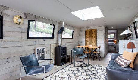 My Houzz: Stylish Small Space Living on a Barge Awash with Smart Ideas