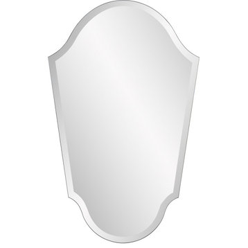 Frameless Arched Vanity Mirror Mirrored