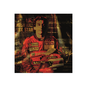 Motorsports Champion Photographic Artwork | Andrew Martin Senna, 59" X 59"