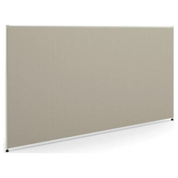 Verse Panel, 42Hx60W, Light Gray Finish, Gray Fabric