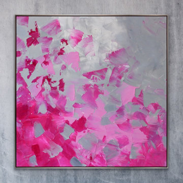 "Celebration" 48x48 inches Large Modern Painting MADE TO ORDER